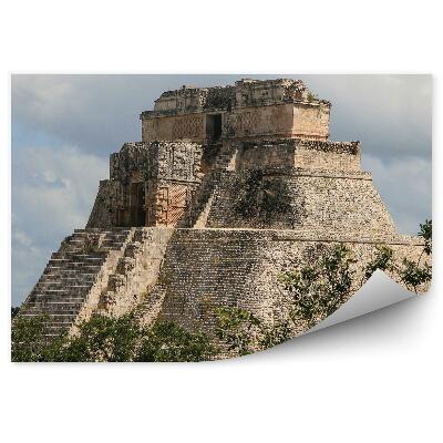 Papier peint Arbres de la nature entourant un temple antique