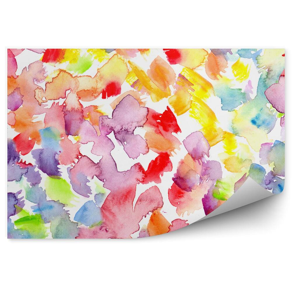 Papier peint Taches multicolores floues
