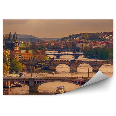 Papier peint République tchèque ponts romantiques architecture
