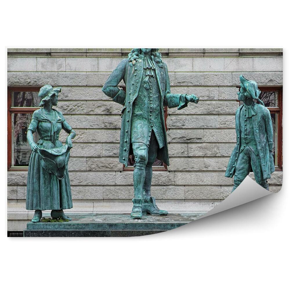 Papier peint Monument norvégien ludwig holberg city building