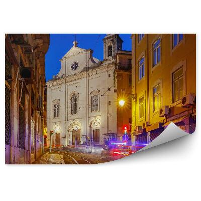 Papier peint Mouvement de lumière ville crépuscule architecture