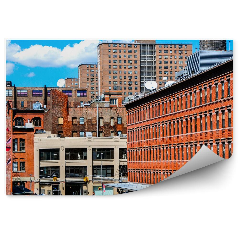 Papier peint Bâtiments Rues Taxis jaunes Personnes New York