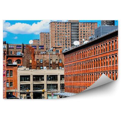 Papier peint Bâtiments Rues Taxis jaunes Personnes New York