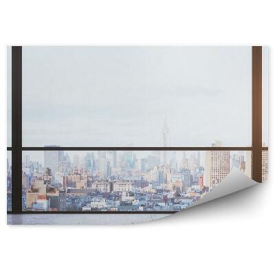 Papier peint Architecture de la ville gratte-ciel vue de la fenêtre