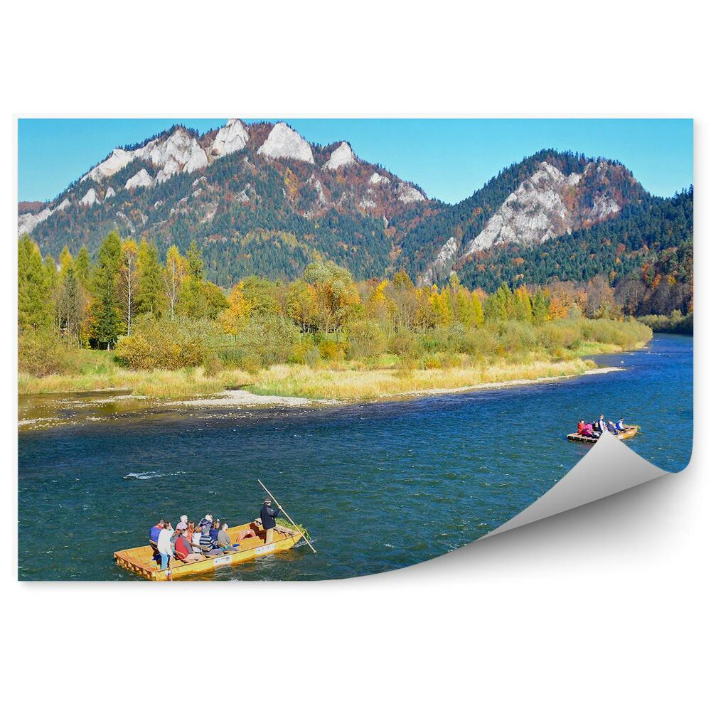 Papier peint Rafting Sur Le Danube Pieniny Au Début De L'automne