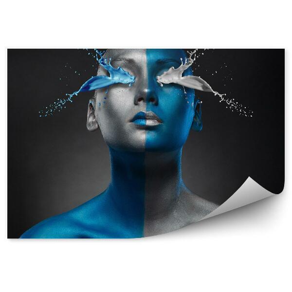 Papier peint Taches abstraites maquillage peinture corps