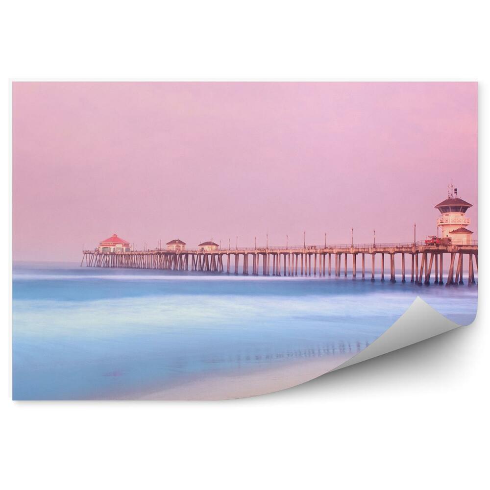 Papier peint Jetée en béton au bord de la mer