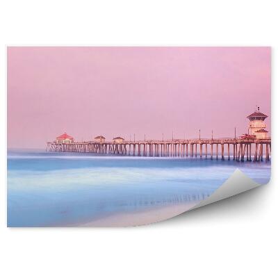 Papier peint Jetée en béton au bord de la mer