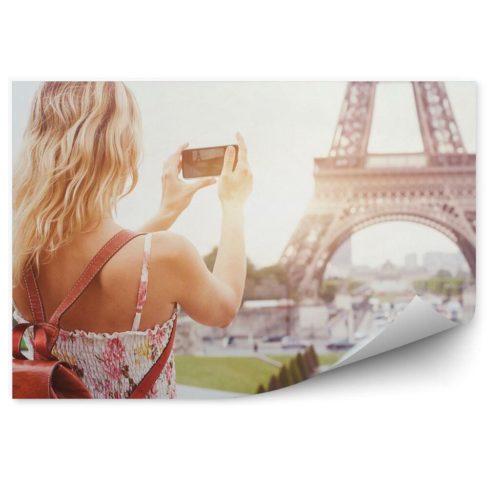Papier peint Photo touristique tour eiffel