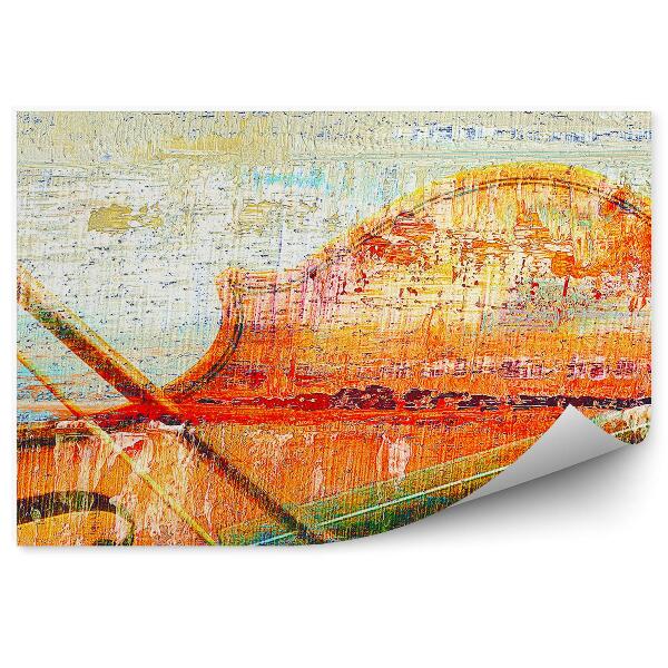 Papier peint Violon Couleurs Abstrait