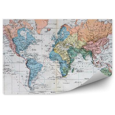 Papier peint Ancienne carte du monde des expéditions