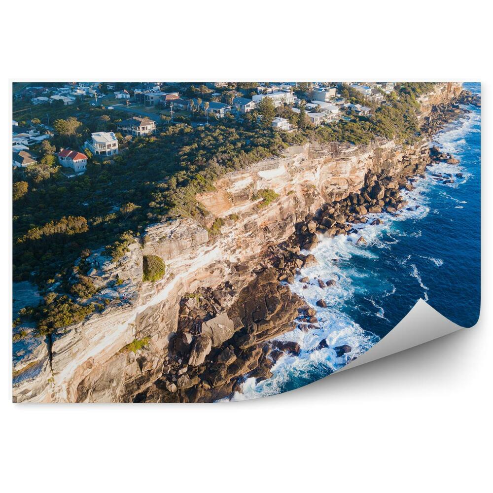 Papier peint Vue d'oiseau Panorama Sydney Océan rochers