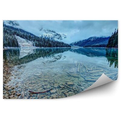 Papier peint panoramique Lac dans les montagnes rocheuses