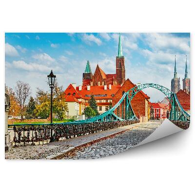 Papier peint Pont de la cathédrale Cathédrale Ombres Nuit