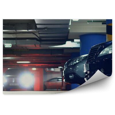 Papier peint Feu de signalisation d'un parking souterrain