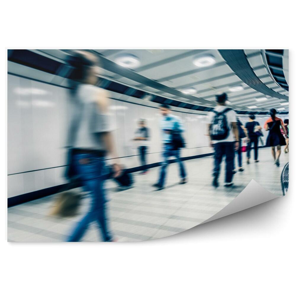 Papier peint Feu de circulation dans un tunnel