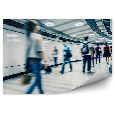 Papier peint Feu de circulation dans un tunnel