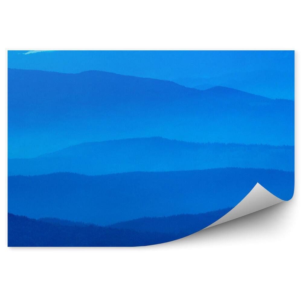 Papier peint Ciel Du Soir Bleu Des Carpates