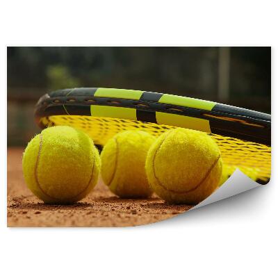 Papier peint Tennis balle de raquette court