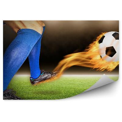 Papier peint Football turf joueur feu football
