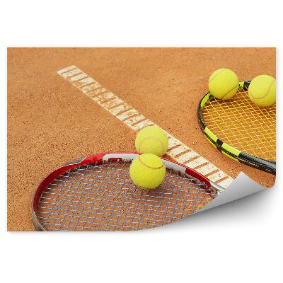 Papier peint Tennis balles de raquette court