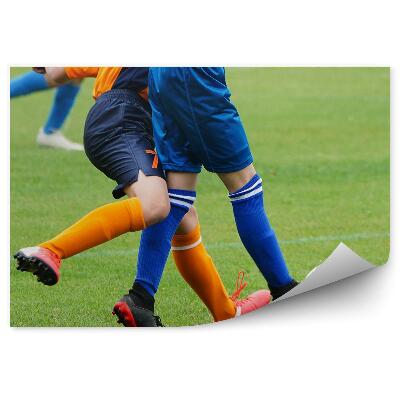 Papier peint Football gazon football