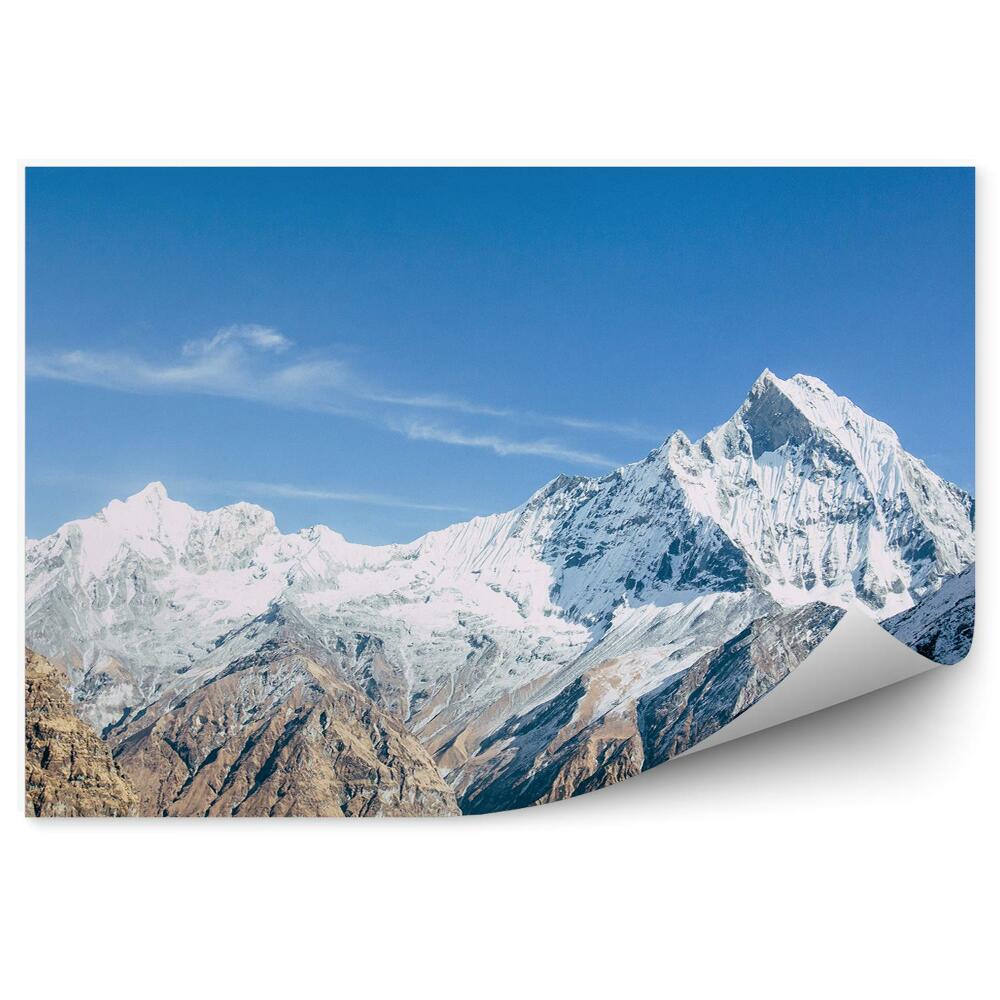 Papier peint Paysage Hivernal Des Montagnes Enneigées De L'himalaya