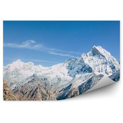 Papier peint Paysage Hivernal Des Montagnes Enneigées De L'himalaya