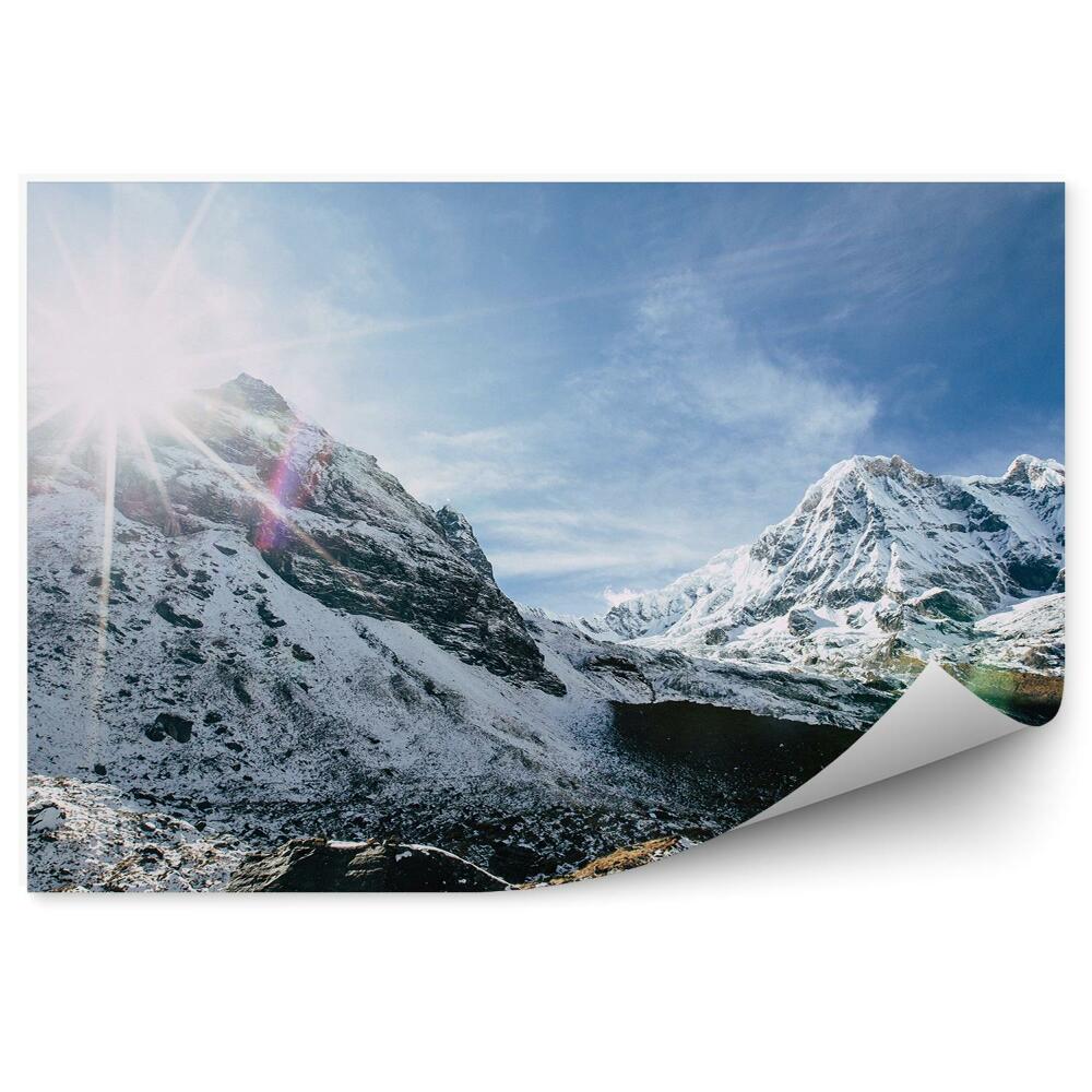 Papier peint Soleil Sur Les Sommets De L'himalaya