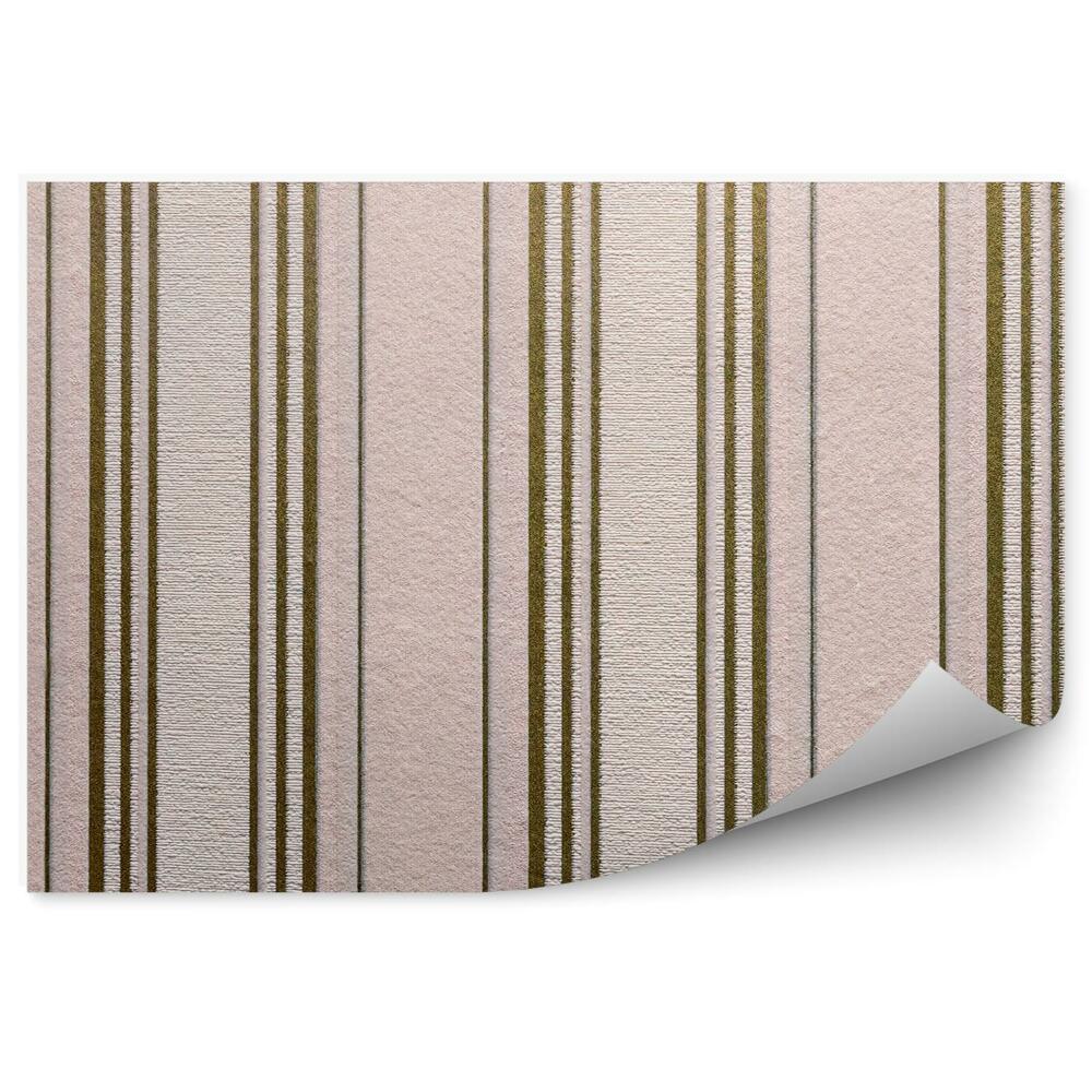 Papier peint Rayures verticales saumon