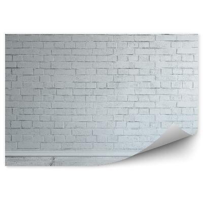 Papier peint Chambre avec sol en pierre et mur en briques