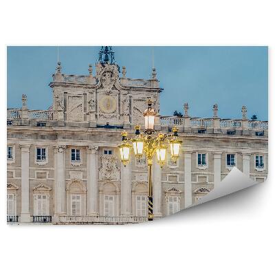 Papier peint Palais royal de Madrid horizon de la ville