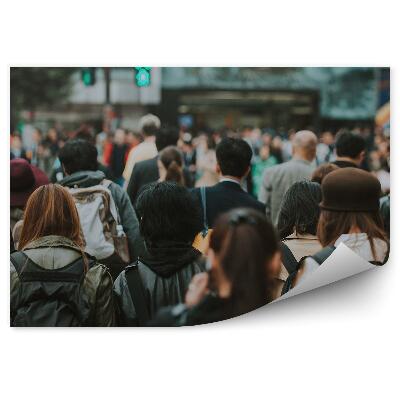 Papier peint Foule de personnes Japon intersection de trafic