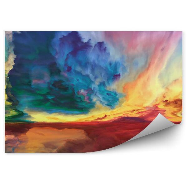 Papier peint Paysage Abstrait Coloré