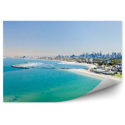 Papier peint Océan Gratte-Ciel Ville Baie