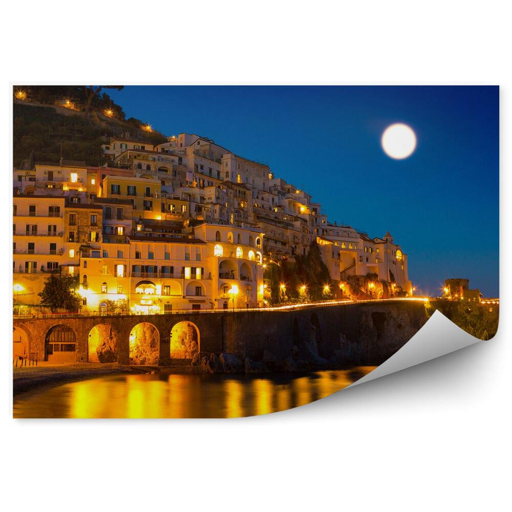 Papier peint Almafi city skyline night view