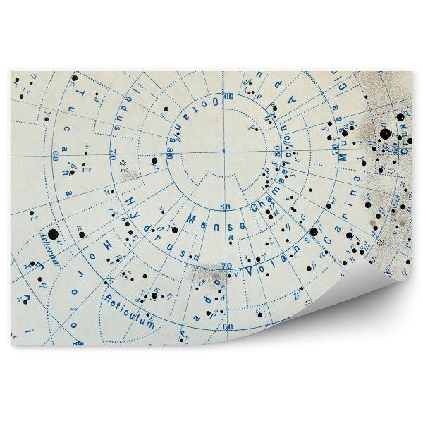 Papier peint Constellation Étoiles Allemagne Carte 1908