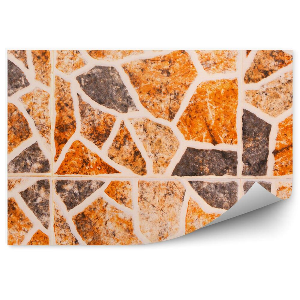 Papier peint Carreaux décoratifs espagnols pierre décorative marron