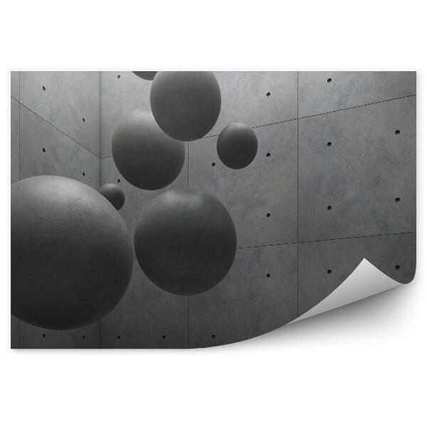 Papier peint Architecture Espace Boules De Ciment