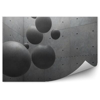Papier peint Architecture Espace Boules De Ciment