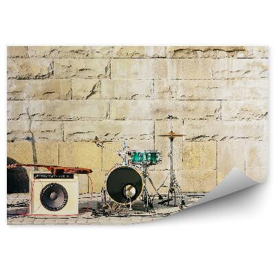 Papier peint Instruments de musique Percussion Guitare