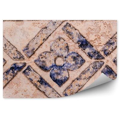 Papier peint Carreaux décoratifs espagnols fleurs formes lignes