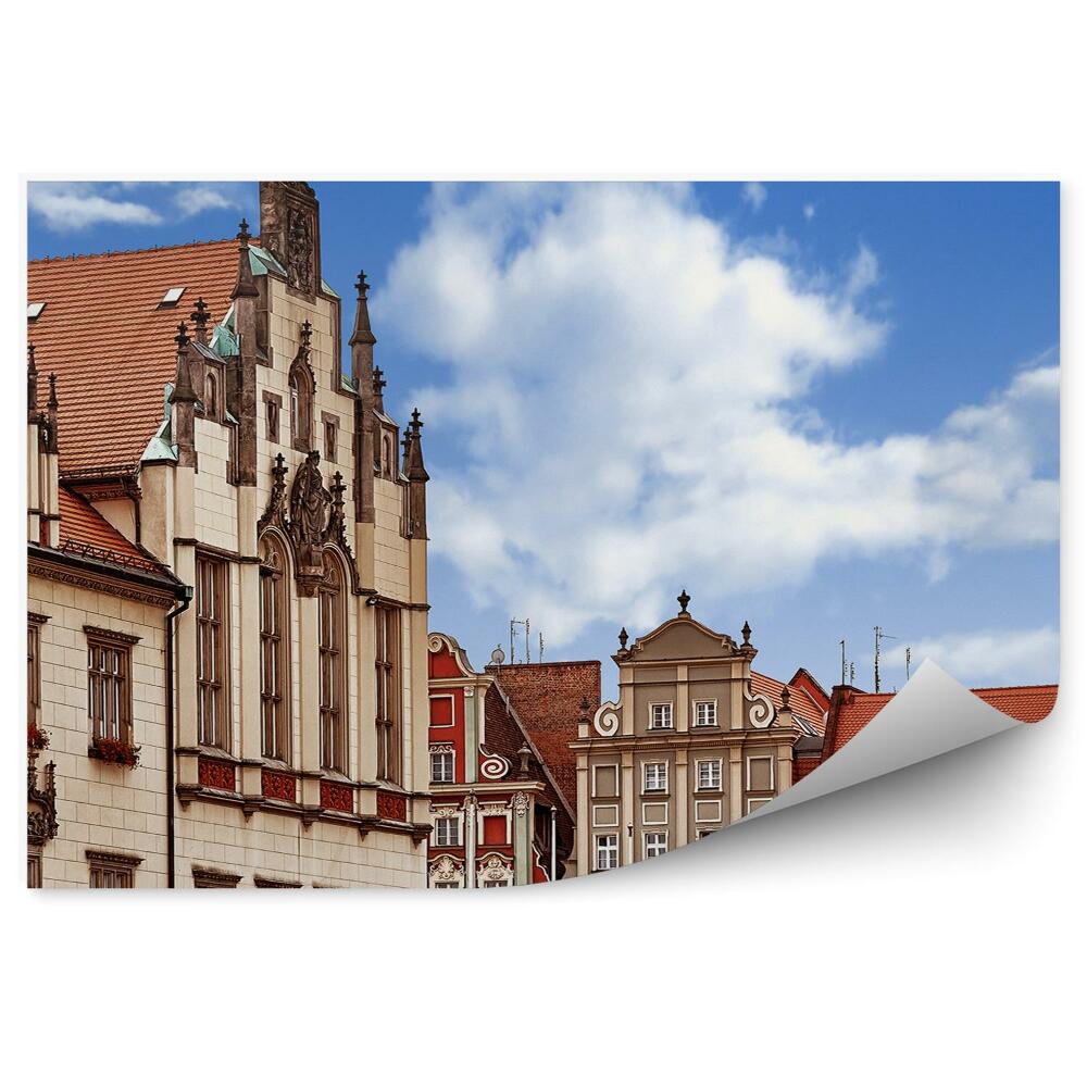 Papier peint Place du Marché Central Wroclaw Bâtiments Ciel
