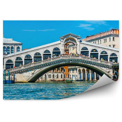 Papier peint rialto bridge venice canal buildings