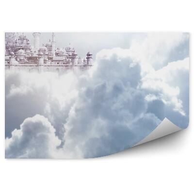 Papier peint Ciel abstrait volant au milieu de nuages orageux