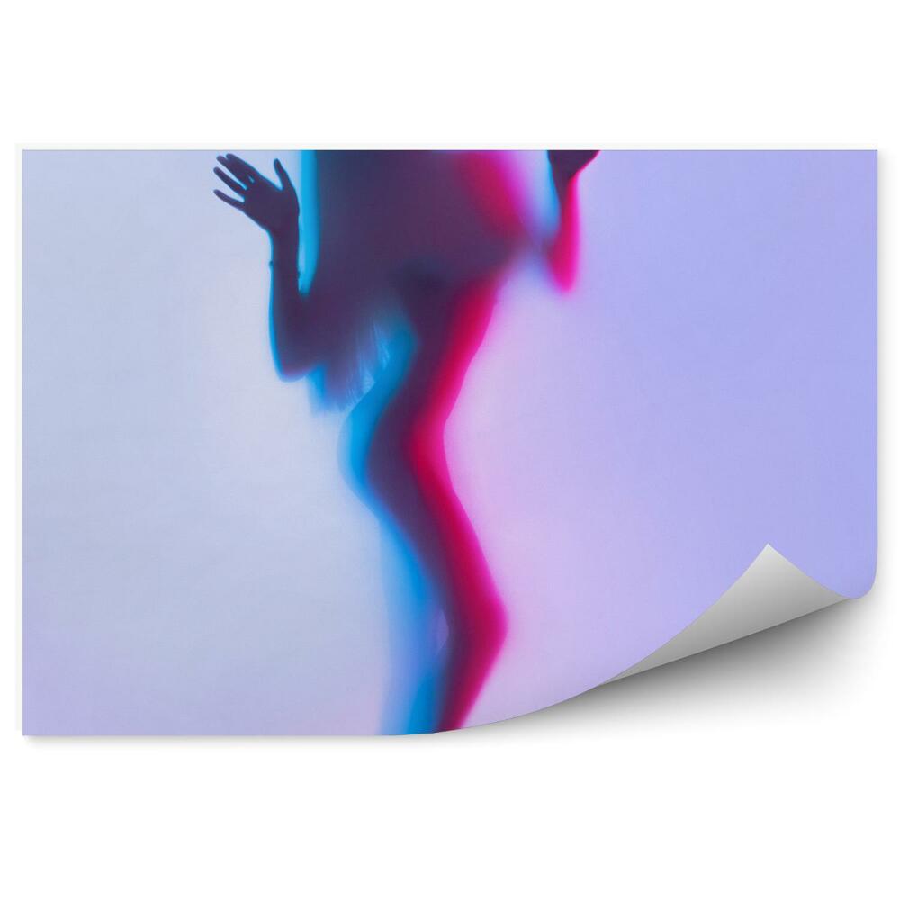 Papier peint Fille sexy modèle corps couleurs danse