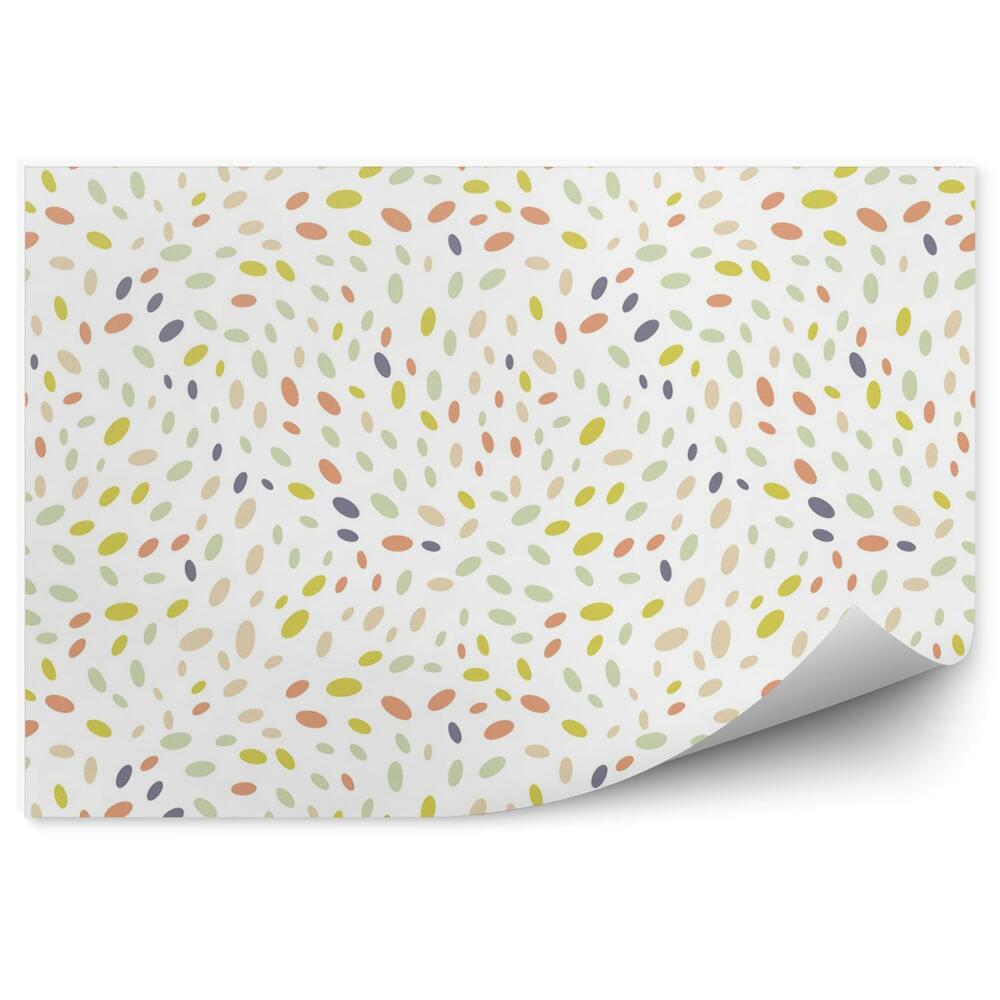 Tapisserie panoramique Motif de points colorés