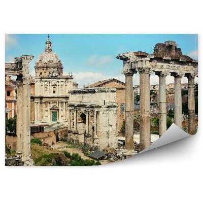 Papier peint Ruines Rome Ciel Nuages