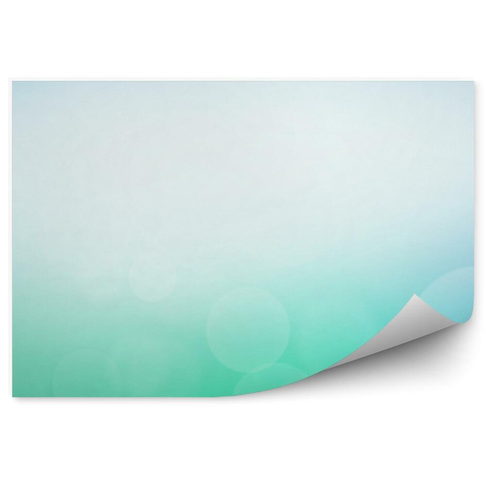 Papier peint Dégradé vert bleu flou