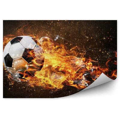 Papier peint Football en feu